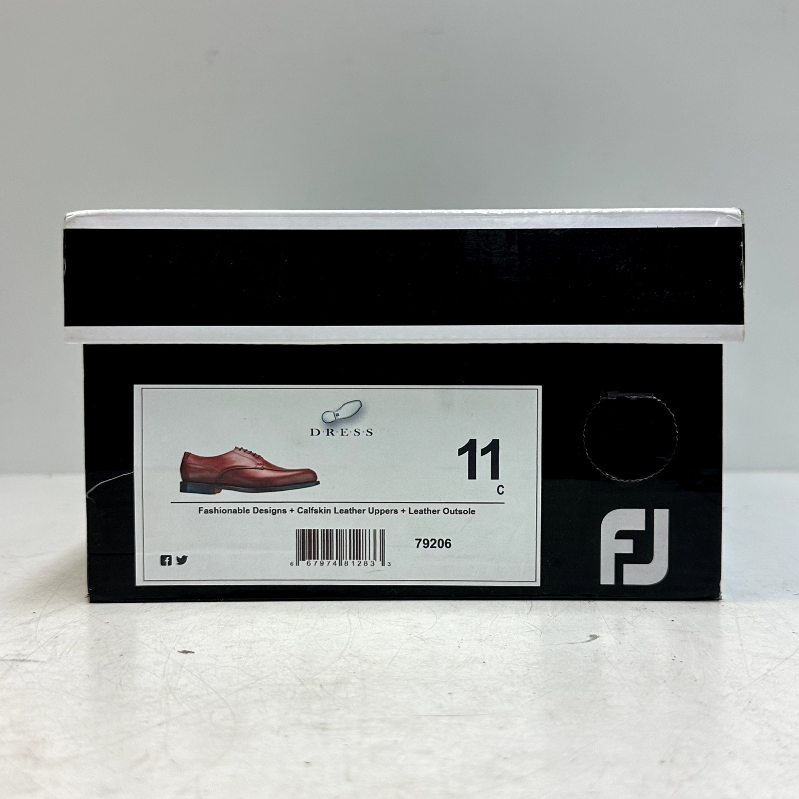 Nib Rancourt & Co. X Footjoy Split Toe Derby Dress Shoe Brown Calf 79206 11 C — image 8 of 8